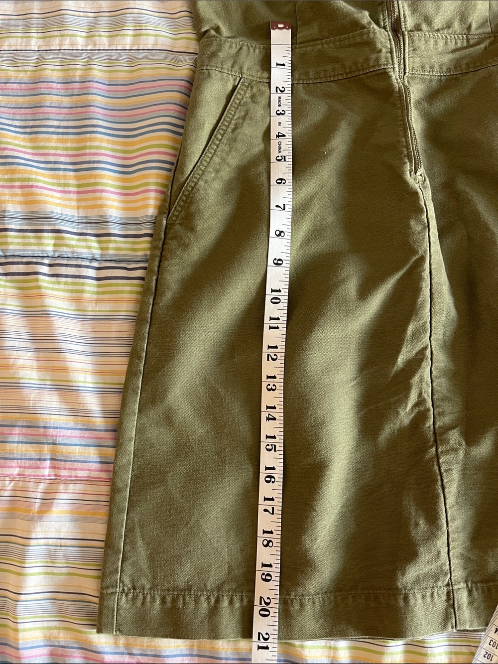J. Crew Olive Green Utility Dress with Buckle Detail 6 - Picture 6 of 7